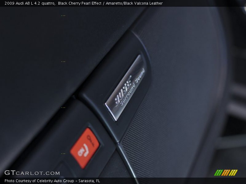 Black Cherry Pearl Effect / Amaretto/Black Valcona Leather 2009 Audi A8 L 4.2 quattro