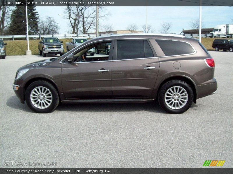 Cocoa Metallic / Cashmere/Cocoa 2008 Buick Enclave CXL AWD