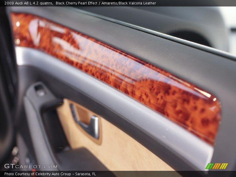Black Cherry Pearl Effect / Amaretto/Black Valcona Leather 2009 Audi A8 L 4.2 quattro
