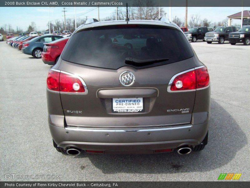 Cocoa Metallic / Cashmere/Cocoa 2008 Buick Enclave CXL AWD