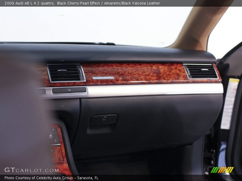 Black Cherry Pearl Effect / Amaretto/Black Valcona Leather 2009 Audi A8 L 4.2 quattro