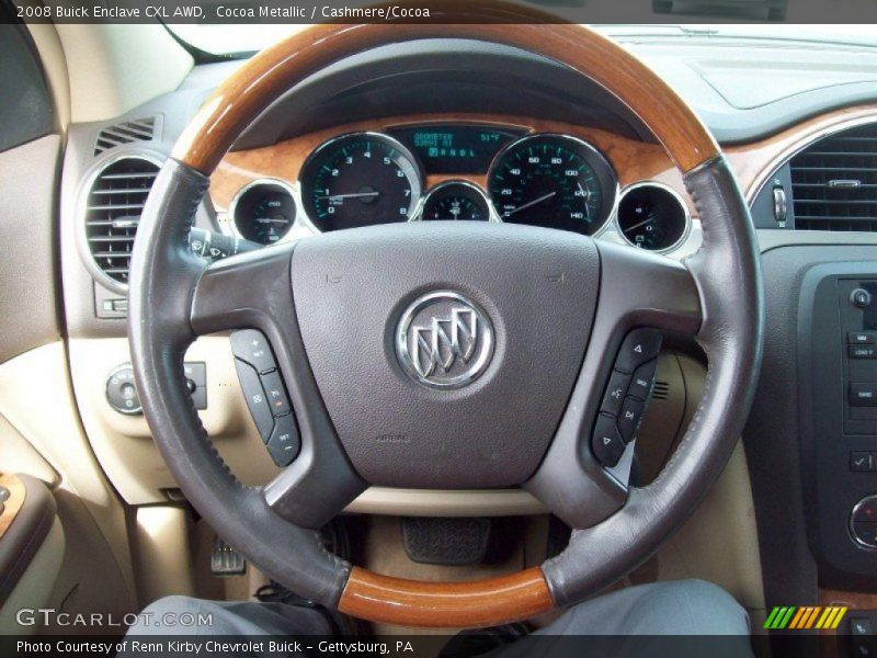 Cocoa Metallic / Cashmere/Cocoa 2008 Buick Enclave CXL AWD