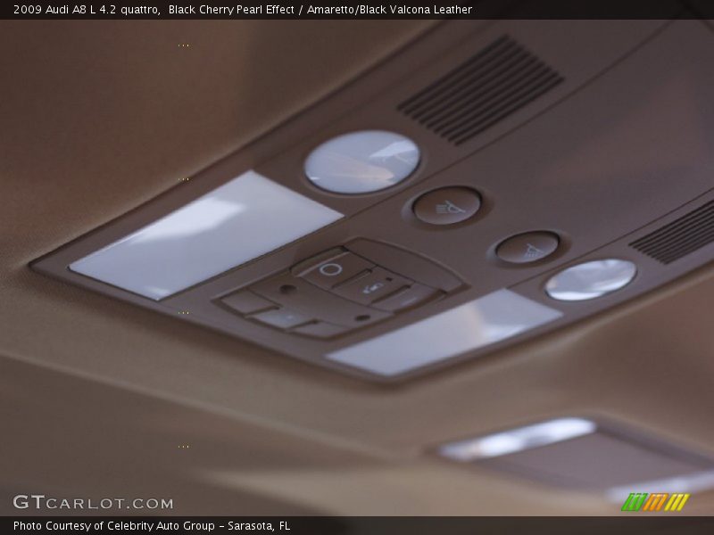 Black Cherry Pearl Effect / Amaretto/Black Valcona Leather 2009 Audi A8 L 4.2 quattro