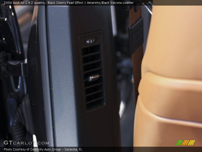 Black Cherry Pearl Effect / Amaretto/Black Valcona Leather 2009 Audi A8 L 4.2 quattro