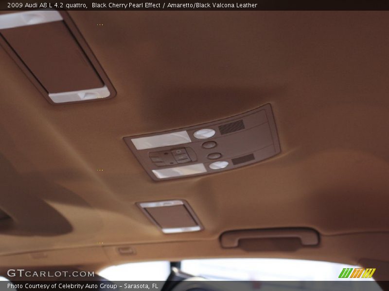 Black Cherry Pearl Effect / Amaretto/Black Valcona Leather 2009 Audi A8 L 4.2 quattro