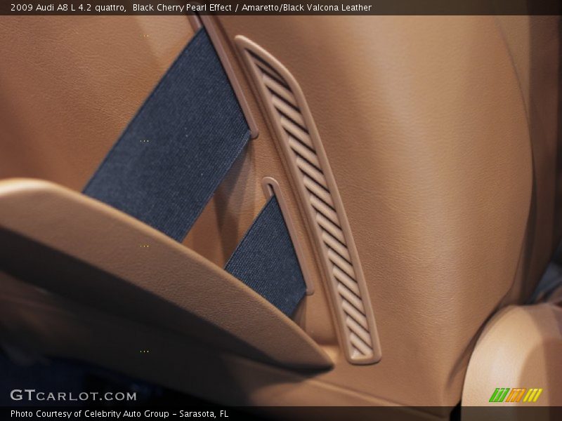 Black Cherry Pearl Effect / Amaretto/Black Valcona Leather 2009 Audi A8 L 4.2 quattro