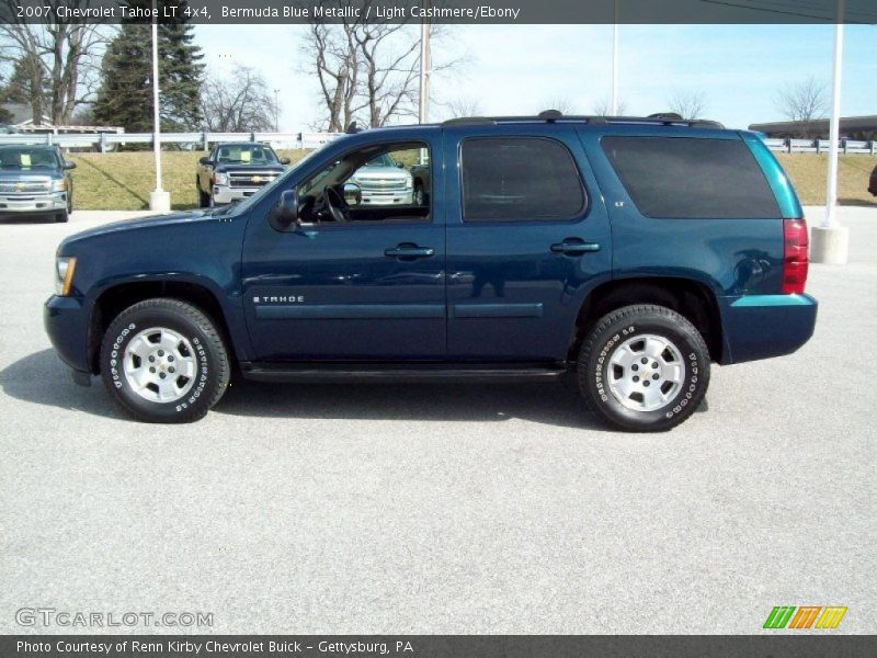Bermuda Blue Metallic / Light Cashmere/Ebony 2007 Chevrolet Tahoe LT 4x4