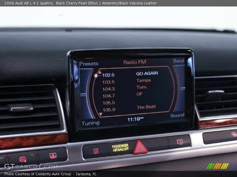 Black Cherry Pearl Effect / Amaretto/Black Valcona Leather 2009 Audi A8 L 4.2 quattro