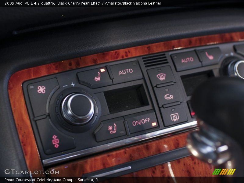 Black Cherry Pearl Effect / Amaretto/Black Valcona Leather 2009 Audi A8 L 4.2 quattro