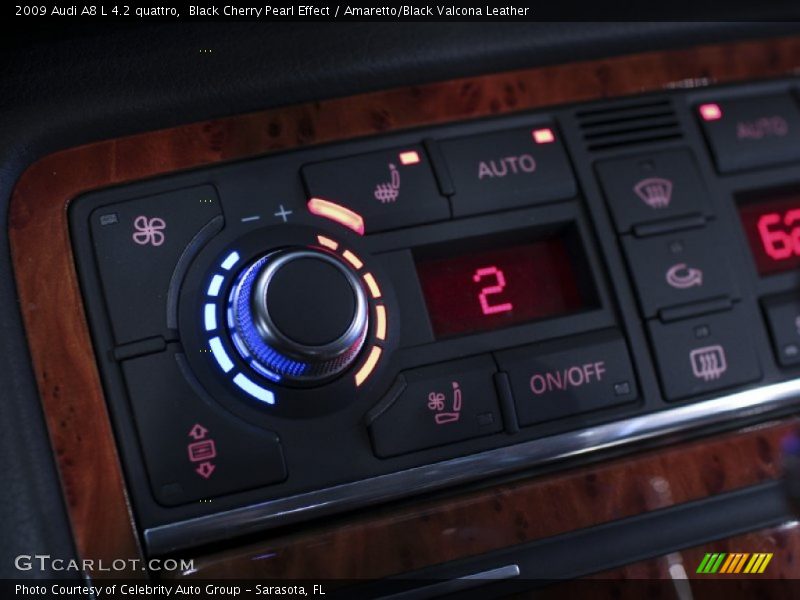 Black Cherry Pearl Effect / Amaretto/Black Valcona Leather 2009 Audi A8 L 4.2 quattro
