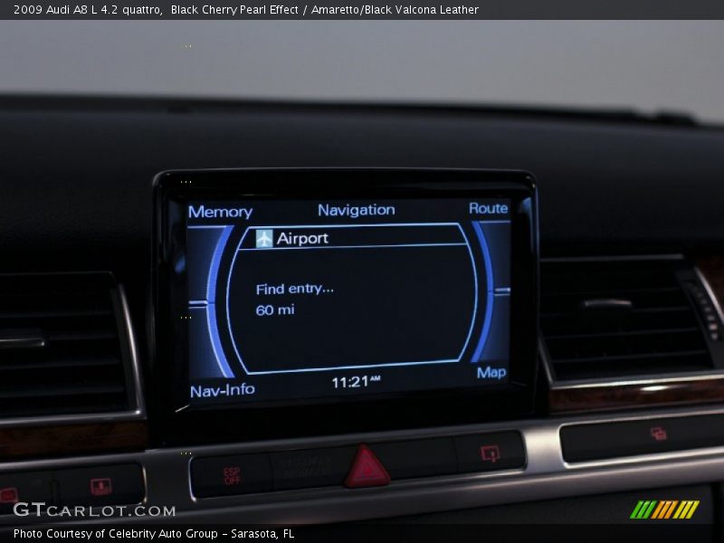 Black Cherry Pearl Effect / Amaretto/Black Valcona Leather 2009 Audi A8 L 4.2 quattro