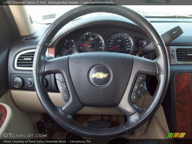 Bermuda Blue Metallic / Light Cashmere/Ebony 2007 Chevrolet Tahoe LT 4x4