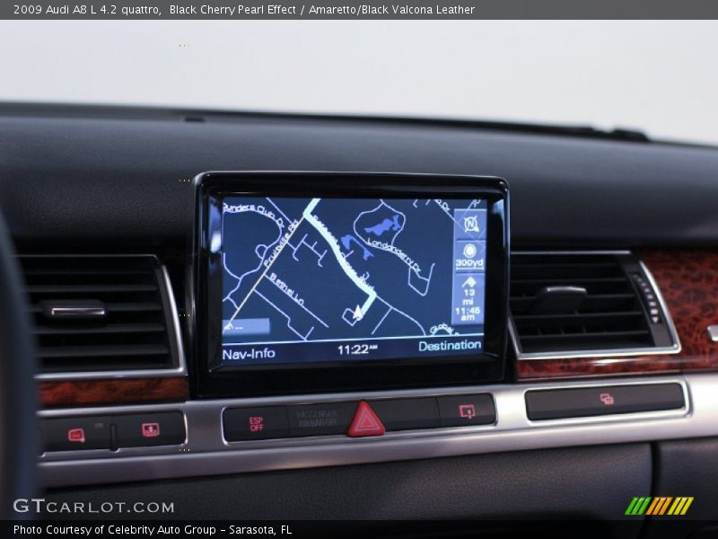 Black Cherry Pearl Effect / Amaretto/Black Valcona Leather 2009 Audi A8 L 4.2 quattro