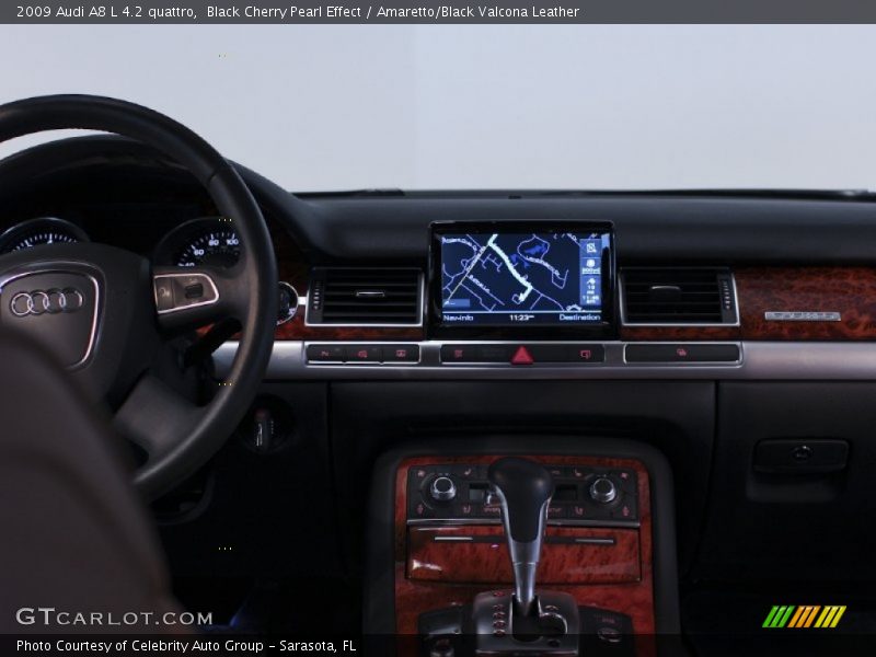 Black Cherry Pearl Effect / Amaretto/Black Valcona Leather 2009 Audi A8 L 4.2 quattro