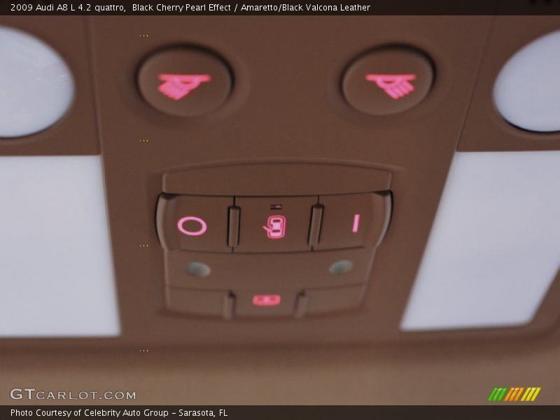 Black Cherry Pearl Effect / Amaretto/Black Valcona Leather 2009 Audi A8 L 4.2 quattro