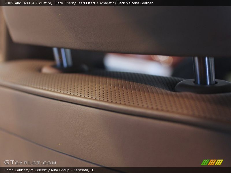 Black Cherry Pearl Effect / Amaretto/Black Valcona Leather 2009 Audi A8 L 4.2 quattro