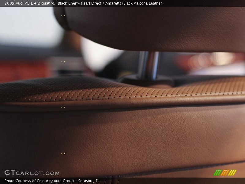 Black Cherry Pearl Effect / Amaretto/Black Valcona Leather 2009 Audi A8 L 4.2 quattro