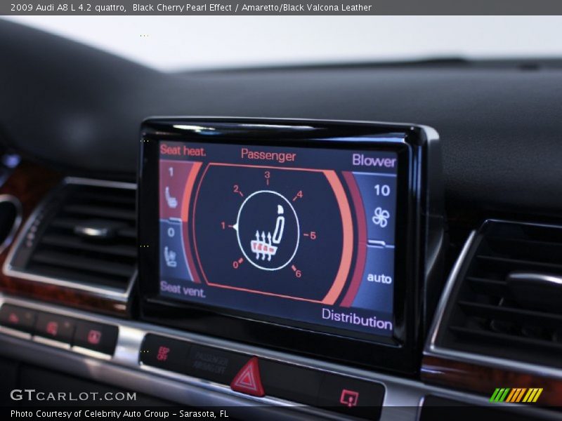 Black Cherry Pearl Effect / Amaretto/Black Valcona Leather 2009 Audi A8 L 4.2 quattro