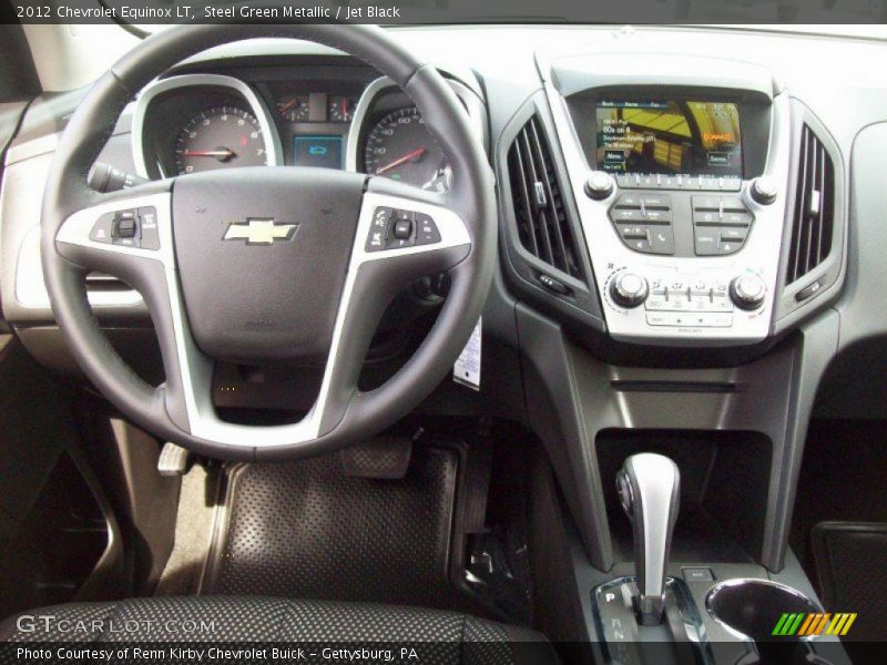 Steel Green Metallic / Jet Black 2012 Chevrolet Equinox LT