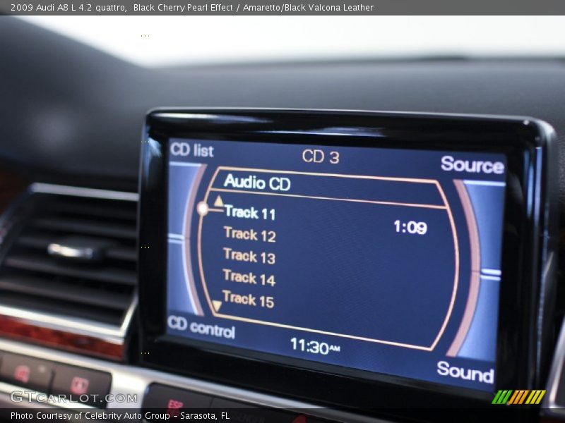 Black Cherry Pearl Effect / Amaretto/Black Valcona Leather 2009 Audi A8 L 4.2 quattro