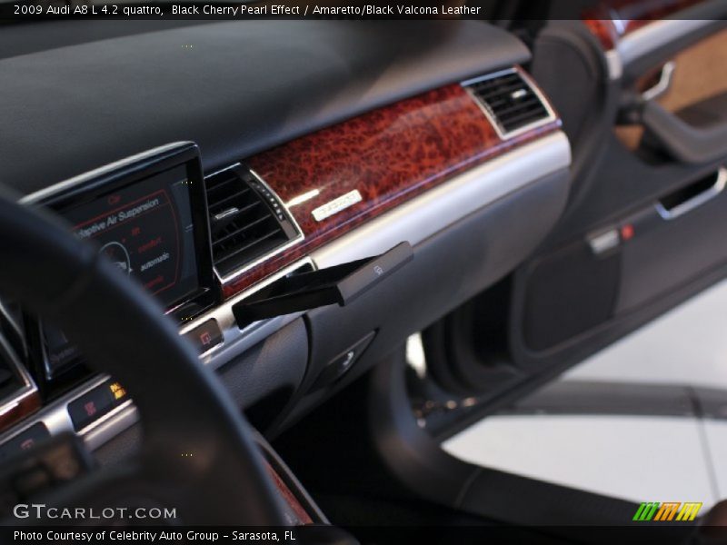 Black Cherry Pearl Effect / Amaretto/Black Valcona Leather 2009 Audi A8 L 4.2 quattro