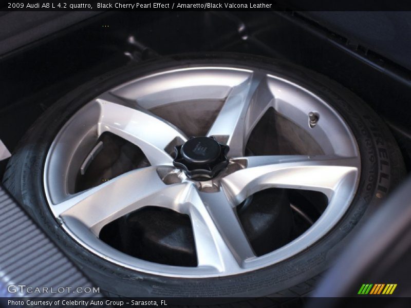 Black Cherry Pearl Effect / Amaretto/Black Valcona Leather 2009 Audi A8 L 4.2 quattro