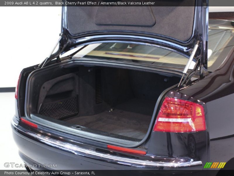 Black Cherry Pearl Effect / Amaretto/Black Valcona Leather 2009 Audi A8 L 4.2 quattro