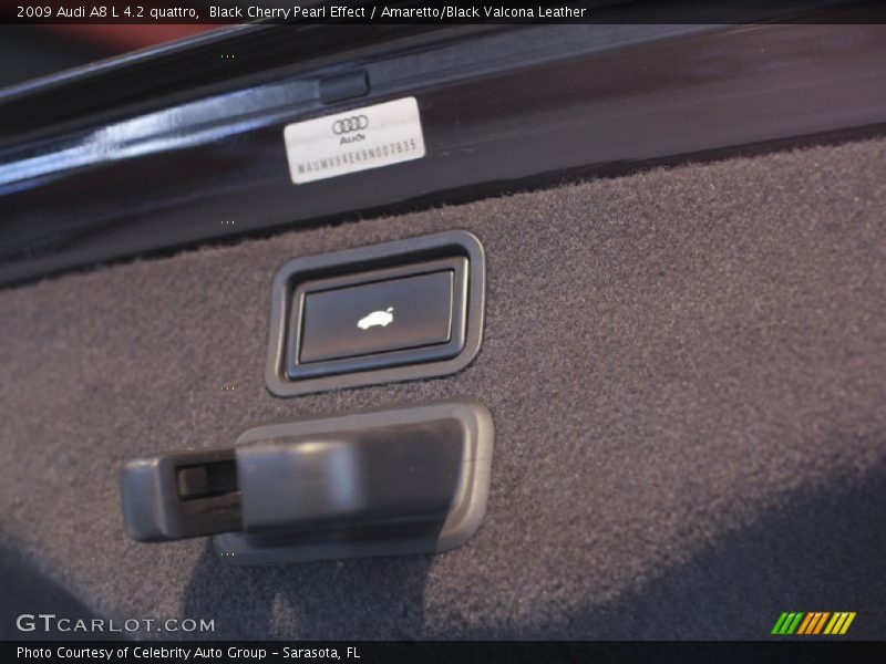 Black Cherry Pearl Effect / Amaretto/Black Valcona Leather 2009 Audi A8 L 4.2 quattro