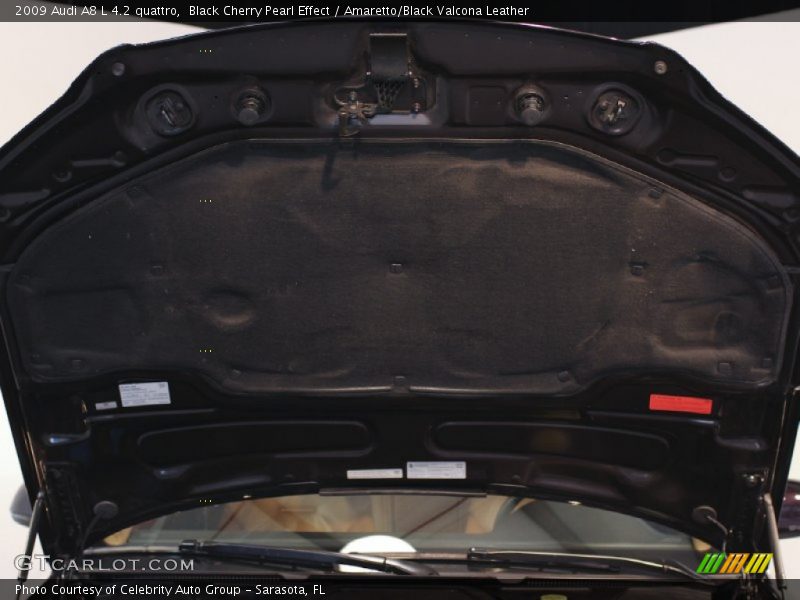 Black Cherry Pearl Effect / Amaretto/Black Valcona Leather 2009 Audi A8 L 4.2 quattro