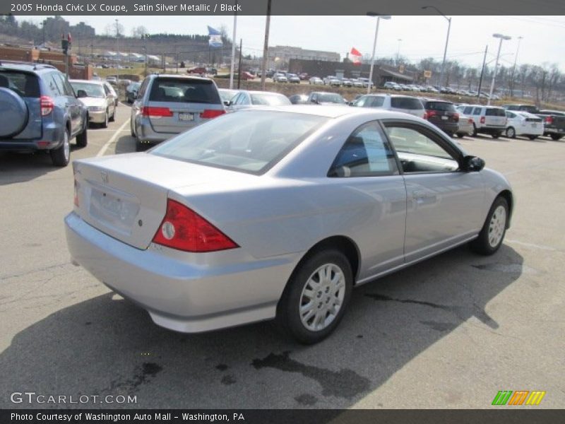 Satin Silver Metallic / Black 2005 Honda Civic LX Coupe