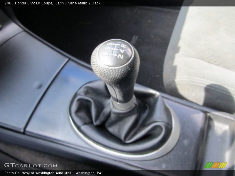 Satin Silver Metallic / Black 2005 Honda Civic LX Coupe