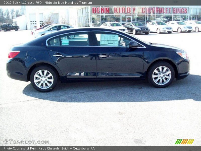 Midnight Blue Metallic / Titanium 2012 Buick LaCrosse FWD
