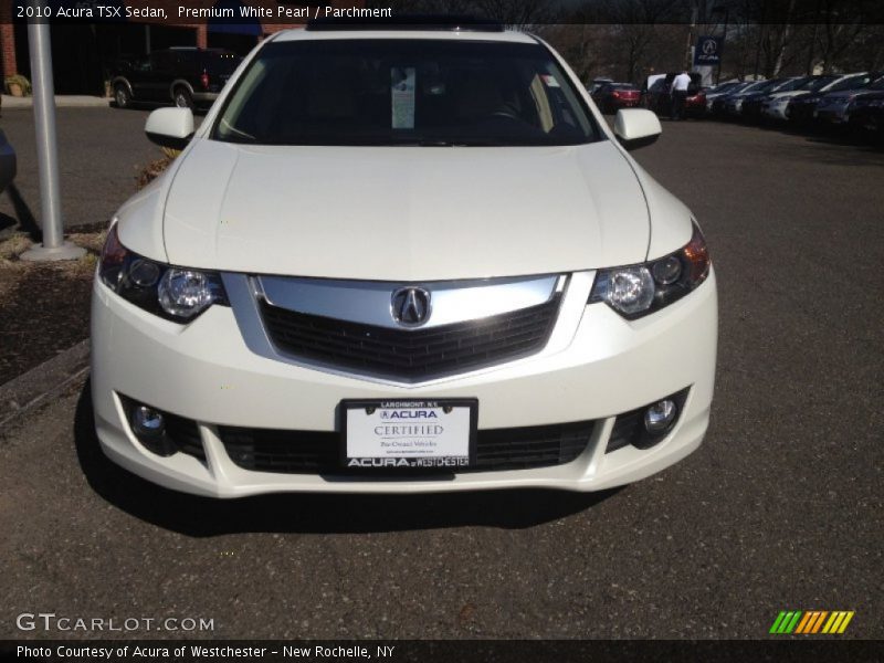 Premium White Pearl / Parchment 2010 Acura TSX Sedan