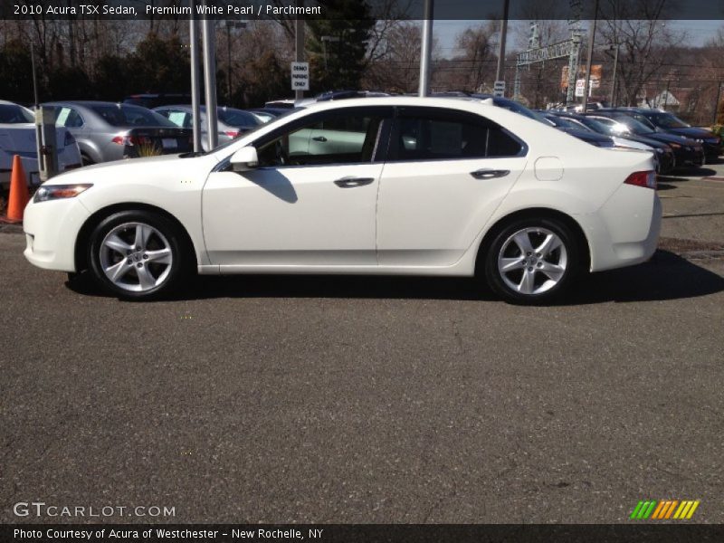 Premium White Pearl / Parchment 2010 Acura TSX Sedan