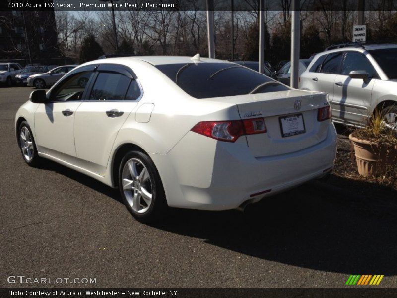 Premium White Pearl / Parchment 2010 Acura TSX Sedan