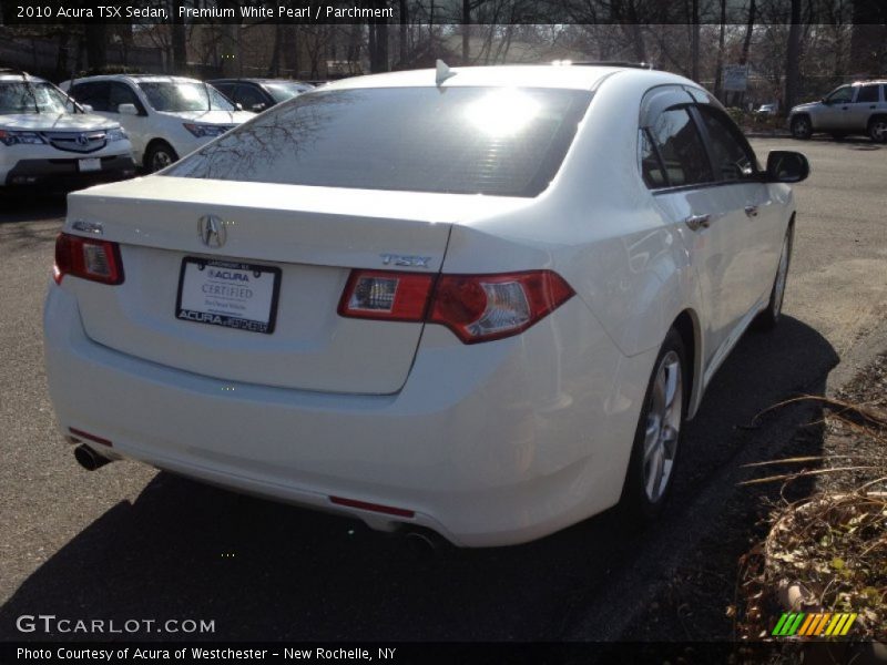 Premium White Pearl / Parchment 2010 Acura TSX Sedan