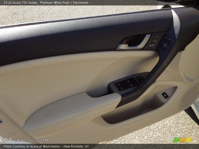 Premium White Pearl / Parchment 2010 Acura TSX Sedan