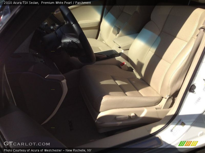 Premium White Pearl / Parchment 2010 Acura TSX Sedan
