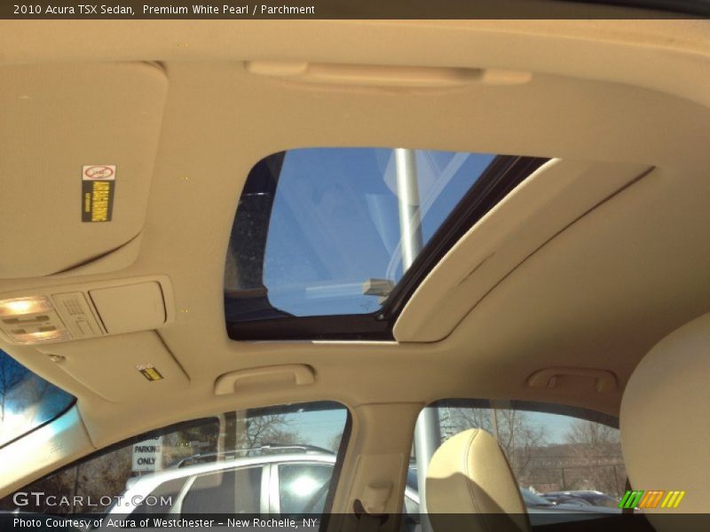 Premium White Pearl / Parchment 2010 Acura TSX Sedan