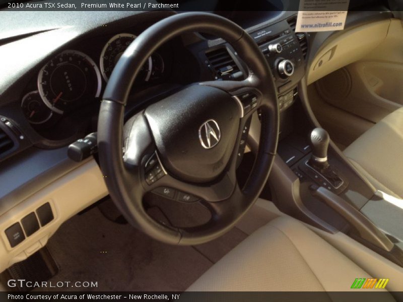 Premium White Pearl / Parchment 2010 Acura TSX Sedan
