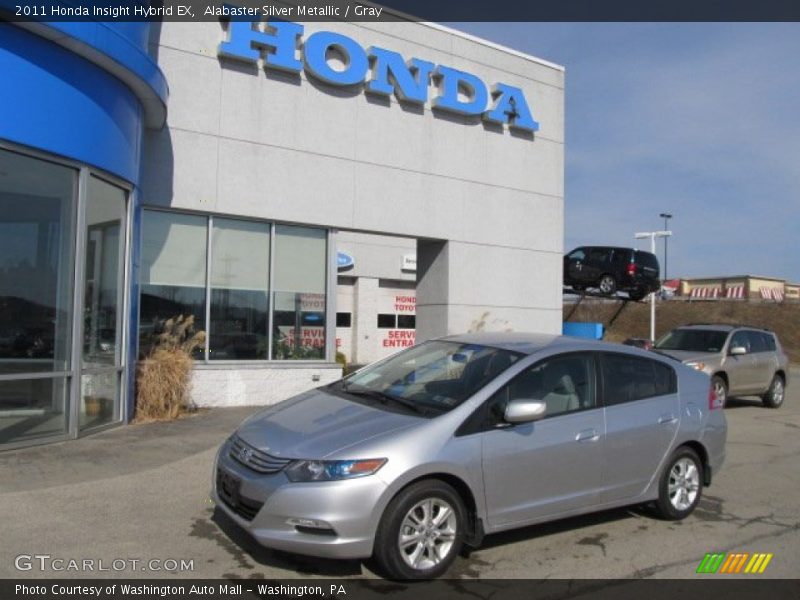 Alabaster Silver Metallic / Gray 2011 Honda Insight Hybrid EX
