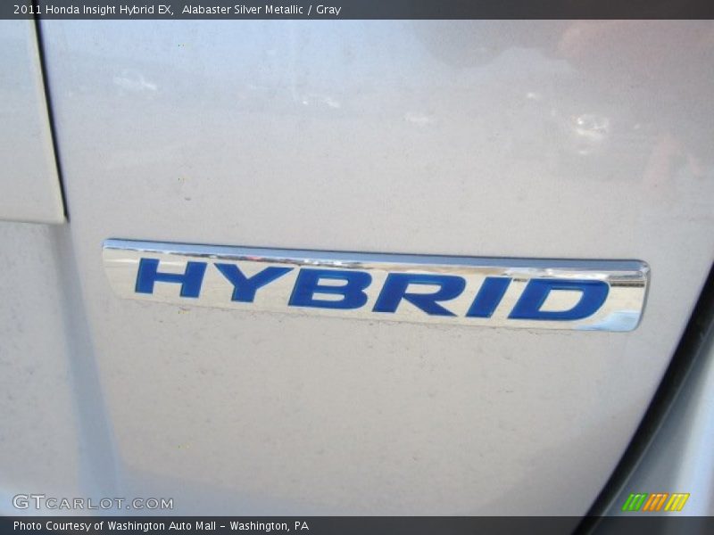 Alabaster Silver Metallic / Gray 2011 Honda Insight Hybrid EX