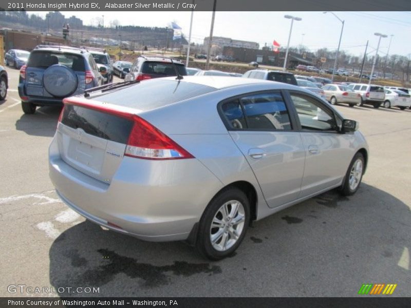 Alabaster Silver Metallic / Gray 2011 Honda Insight Hybrid EX