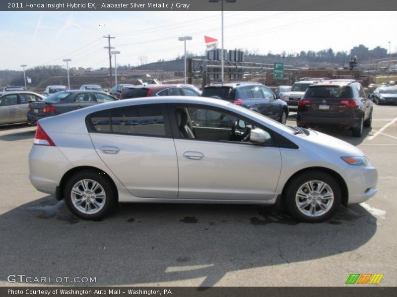 Alabaster Silver Metallic / Gray 2011 Honda Insight Hybrid EX