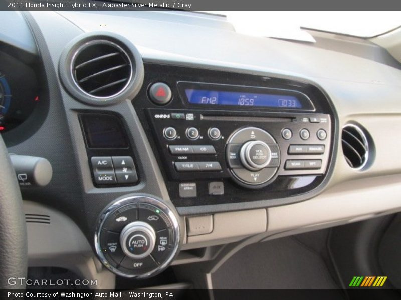 Alabaster Silver Metallic / Gray 2011 Honda Insight Hybrid EX