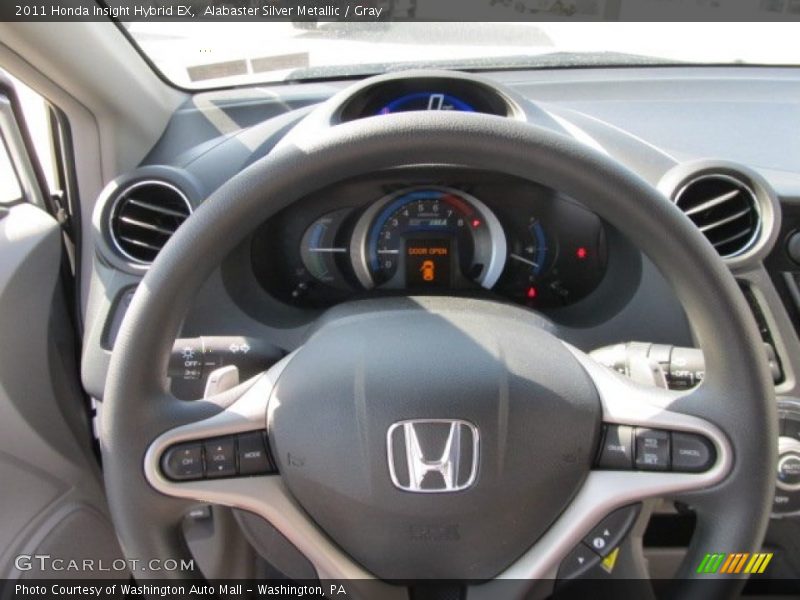 Alabaster Silver Metallic / Gray 2011 Honda Insight Hybrid EX