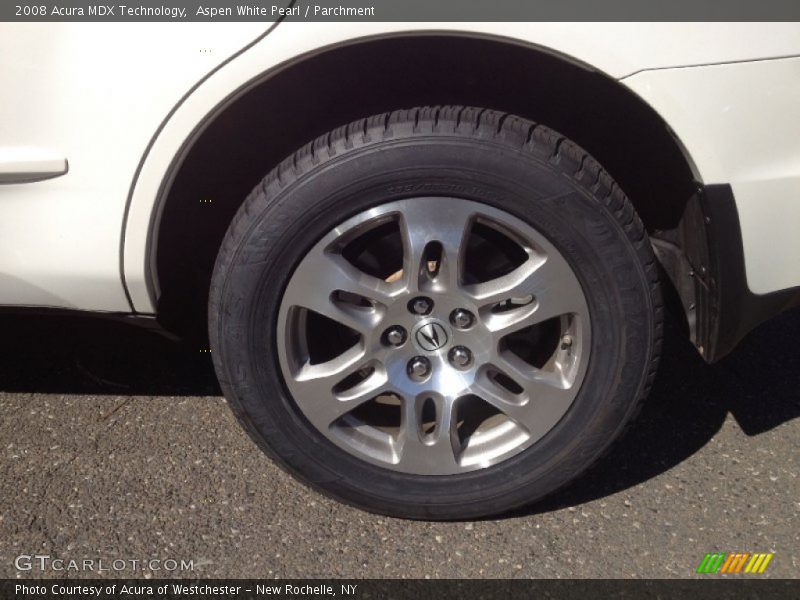 Aspen White Pearl / Parchment 2008 Acura MDX Technology