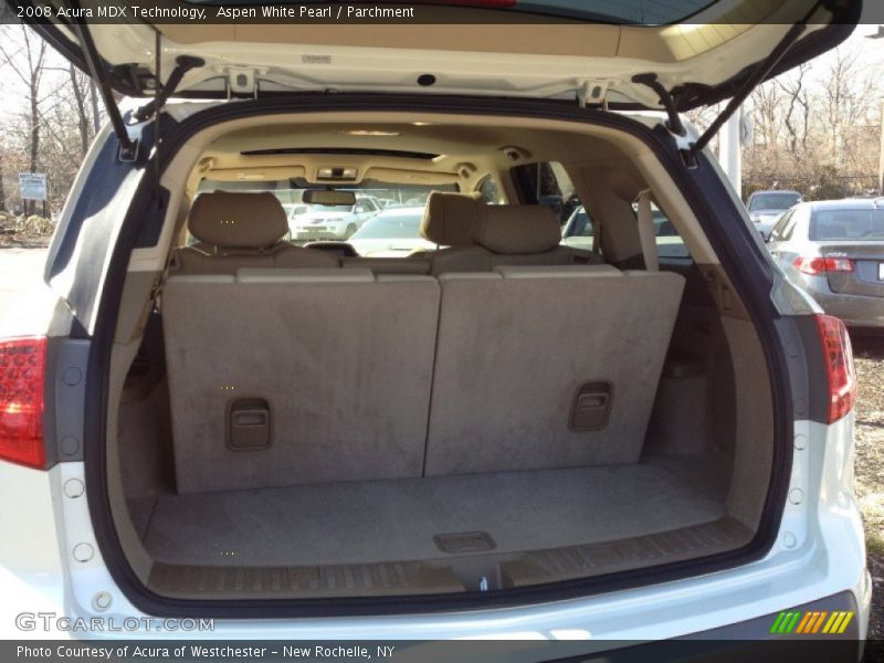 Aspen White Pearl / Parchment 2008 Acura MDX Technology