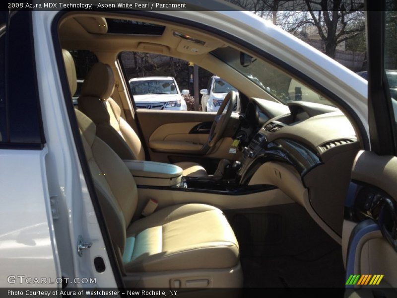 Aspen White Pearl / Parchment 2008 Acura MDX Technology