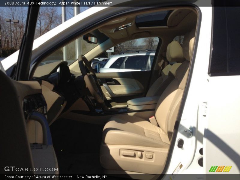 Aspen White Pearl / Parchment 2008 Acura MDX Technology